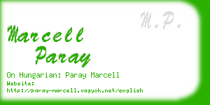 marcell paray business card